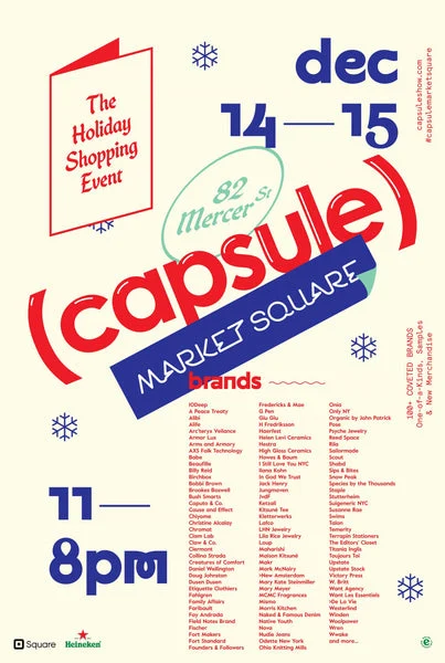 VISIT US AT CAPSULE MARKET SQUARE, NYC